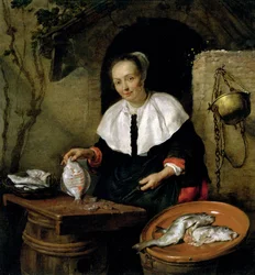 Die Fischverkäuferin